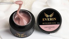 Everin Builder Gel Easy Leveling 17 – Gel Construcție Autonivelant 15g (Warm Rose Nude)