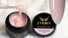Everin Builder Gel Easy Leveling 18 – Gel Construcție Autonivelant 50g (Soft Shimmer Pink Nude)