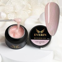 Everin Builder Gel Easy Leveling 18 – Gel Construcție Autonivelant 50g (Soft Shimmer Pink Nude) - 1