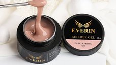 Everin Builder Gel Easy Leveling 19 – Gel Construcție Autonivelant 50g (Warm Cocoa Nude)