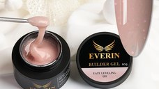 Everin Builder Gel Easy Leveling 20 – Gel Construcție Autonivelant 15g (Pink Crystal Nude)