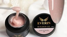 Everin Builder Gel Easy Leveling 20 – Gel Construcție Autonivelant 50g (Pink Crystal Nude)