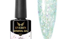 Everin Mineral 10, oja semipermanenta verde menta cu fulgi, 7 ml