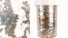 Foita decor unghii 4x50cm. Q007 Silver Gold - Q006 - EVERIN