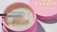 Gel Autonivelant Everin New Obsession Bellini 50g - Gel Champagne cu Glitter