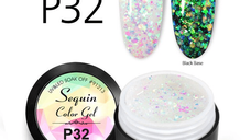 Gel Colorat cu Paiete Holografice P32 - Everin