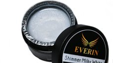 Gel Constructie Everin Alb Lăptos cu Sclipici 15g | Builder Gel Autonivelant UV LED