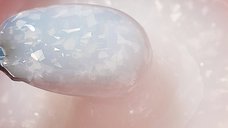 Gel Milky White - Shimmer Obsession Gel Everin 50gr cu Sclipici 07