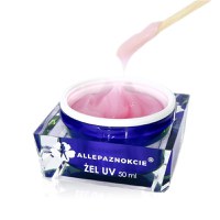 Gel UV Constructie- Jelly Milky Pink 50 ml Allepaznokcie - JMP50 - Everin.ro - 1