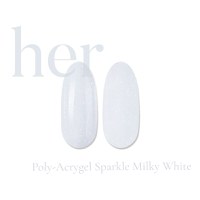 Her Poly-Acrygel SPARKLE MILKY WHITE 30g - Everin - 1