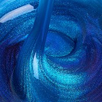 Kievskaya Freeze Gel Manganese Blue – Gel Builder Lichid cu Nuanțe Intense de Albastru și Sclipici Fin - 1