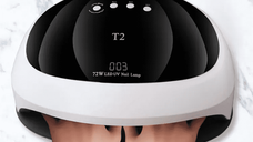 Lampă UV LED Profesională 72W pentru Două Mâini T2 | Polimerizare Completă