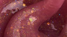 Liquid Polygel Everin 025 – Bitter Sweet | HEMA & TPO Free | Vișiniu cu sclipici holografic