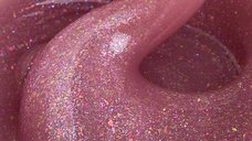 Liquid Polygel Everin 031 – Fleur de Lis | HEMA & TPO Free | Roz pudrat cu sclipici irizat