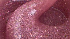 Liquid Polygel Everin 031 – Fleur de Lis | HEMA & TPO Free | Roz pudrat cu sclipici irizat