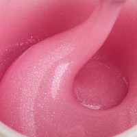 Liquid Polygel Everin 034 – Copper Pink | Fără HEMA &amp; TPO | Nuanță Roz-Cupru cu Sclipiri Fine - 1