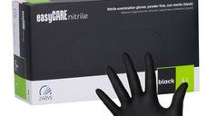 Manusi Nitril Nepudrate EasyCare 100 Buc Marime L Negru - Everin