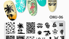 Matrita de unghii pentru stampila summer trends OMJ-06 - OMJ-06 - Everin.ro
