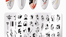 Matrita metalica pentru decor unghii ND-216 - ND-216 - Everin.ro