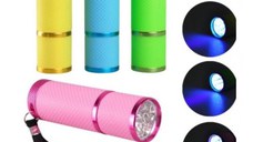 Mini Lampă UV 9W Tip Lanternă | Polimerizare Intermediară Unghii