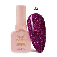 Oja Semipermanentă Everin Celebrity 15 ml – 32 Fuchsia Sparkle | Strălucire &amp; Rezistență - 1