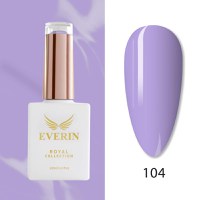 Oja Semipermanentă Everin Royal Collection 10 ml – 104 Soft Lilac | Lila Pastel Delicat - 1