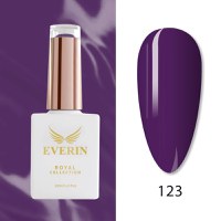 Oja Semipermanentă Everin Royal Collection 10 ml – 123 Violet Intens | Violet Profund - 1