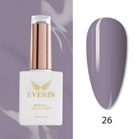 Oja Semipermanentă Everin Royal Collection 10 ml – 26 Royal Dusty Violet | Mov Prăfuit Elegant - 1
