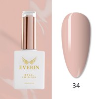 Oja Semipermanentă Everin Royal Collection 10 ml – 34 Royal Pale Nude | Roz Nude Pal - 1