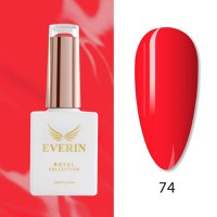 Oja Semipermanentă Everin Royal Collection 10 ml – 74 Fiery Red | Roșu Intens Aprins - 1
