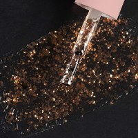Ojă Semipermanentă Everin Selective 111 7ml – Topper Glitter Auriu Bronz (Champagne Gold) - 1