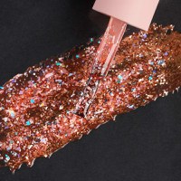 Ojă Semipermanentă Everin Selective 113 7ml – Glitter Rose Gold Confetti, Holografic - 1