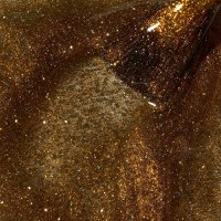 Ojă Semipermanentă Kievskaya Glitz Cat Eye 03 – Auriu Chihlimbar cu Reflexii Metalice, 15ml - 1