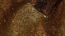 Ojă Semipermanentă Kievskaya Glitz Cat Eye 03 – Auriu Chihlimbar cu Reflexii Metalice, 15ml