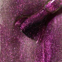 Ojă Semipermanentă Kievskaya Glitz Cat Eye 20 – Roz-Fuchsia cu Reflexii Mov și Aurii, Efect Magnetic 3D, 15ml - 1