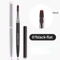Pensula Gel Varf Drept nr.6 Black - Everin - 1