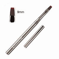 Pensula Metal Grey Flat 9mm - Everin - 1