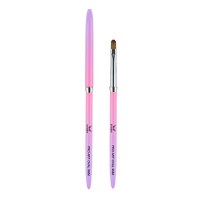 Pensula Pro Art Oval 9mm Purple Pink Everin - Everin - 1