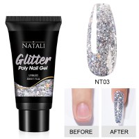 Polygel Glitter Natali NT03 30gr - NT01 - Everin - 1