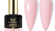 Rubber Base Everin Amber Collection 11 – Bază rubber Roz Nude Natural, HEMA & TPO Free, 15ml