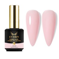 Rubber Base Everin Amber Collection 11 – Bază rubber Roz Nude Natural, HEMA &amp; TPO Free, 15ml - 1