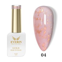 Rubber Base Everin Gold Sequins Collection 10ml- 04 - Everin - 1