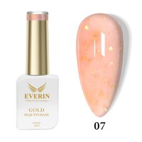 Rubber Base Everin Gold Sequins Collection 10ml- 07 - Everin - 1