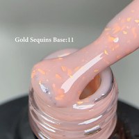 Rubber Base Everin Gold Sequins Collection 10ml- 11 - Everin - 2