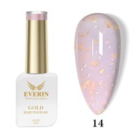Rubber Base Everin Gold Sequins Collection 10ml- 14 - Everin - 1