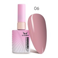 Rubber Base Everin Nudelicious 06 – Bază Cauciucată Nude Roz Pastel, HEMA &amp; TPO Free, 15ml - 1