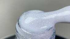 Rubber Base Everin Soo Glammy 01 – Bază Cauciucată cu Sclipici Argintiu Holografic, HEMA & TPO Free, 12ml