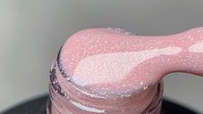 Rubber Base Everin Soo Glammy 16 – Bază rubber Roz-Mauve cu Sclipici Holografic Fin, HEMA & TPO Free, 12ml