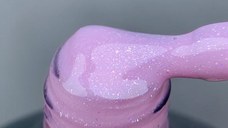 Rubber Base Everin Soo Glammy 18 – Bază Cauciucată Roz-Lila cu Sclipici Holografic Fin, HEMA & TPO Free, 12ml