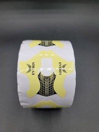 Șabloane Unghii EVERIN Yellow U109 – Set 100 bucăți pentru Construcții cu Gel, Acryl și Polygel - 1